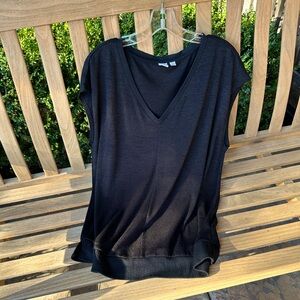 Gap Women’s V-neck Vest, Black, Size L Tall